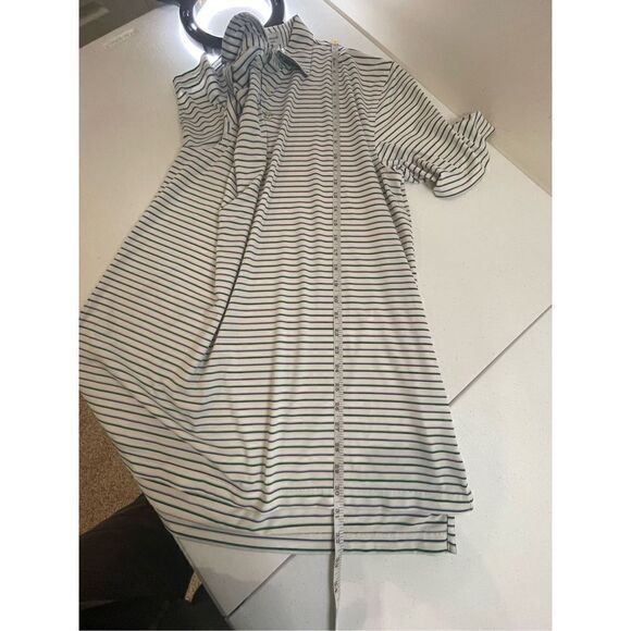 Peter Millar mens polo green blue striped size large - Picture 4 of 7